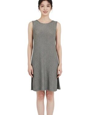 Leo & Sage Grey Super Fine Flax Sweater tunic Size‎ Medium
